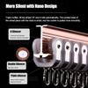 Room Divider Curtain Track Set with 10 Hooks, Curved Aluminum Track for Ceiling or Wall Mounting view 4