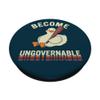 Become Ungovernable Goose Funny Duck Meme Baseball Bat PopSockets with Interchangeable PopGrip view 2