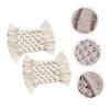PRETYZOOM 6-Piece Handmade Cotton Macramé Placemats, Nordic-Style Heat-Resistant Table Mats view 4