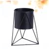Kisangel Black Metal Planter with Stand for Indoor Plants view 1