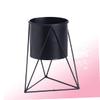 Kisangel Black Metal Planter with Stand for Indoor Plants view 2