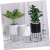 Kisangel Black Metal Planter with Stand for Indoor Plants view 3