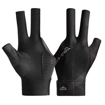 Wnddle 3-Finger Billiards Glove, Adjustable Non-Slip Pool Glove for Pool, Snooker, and Carom