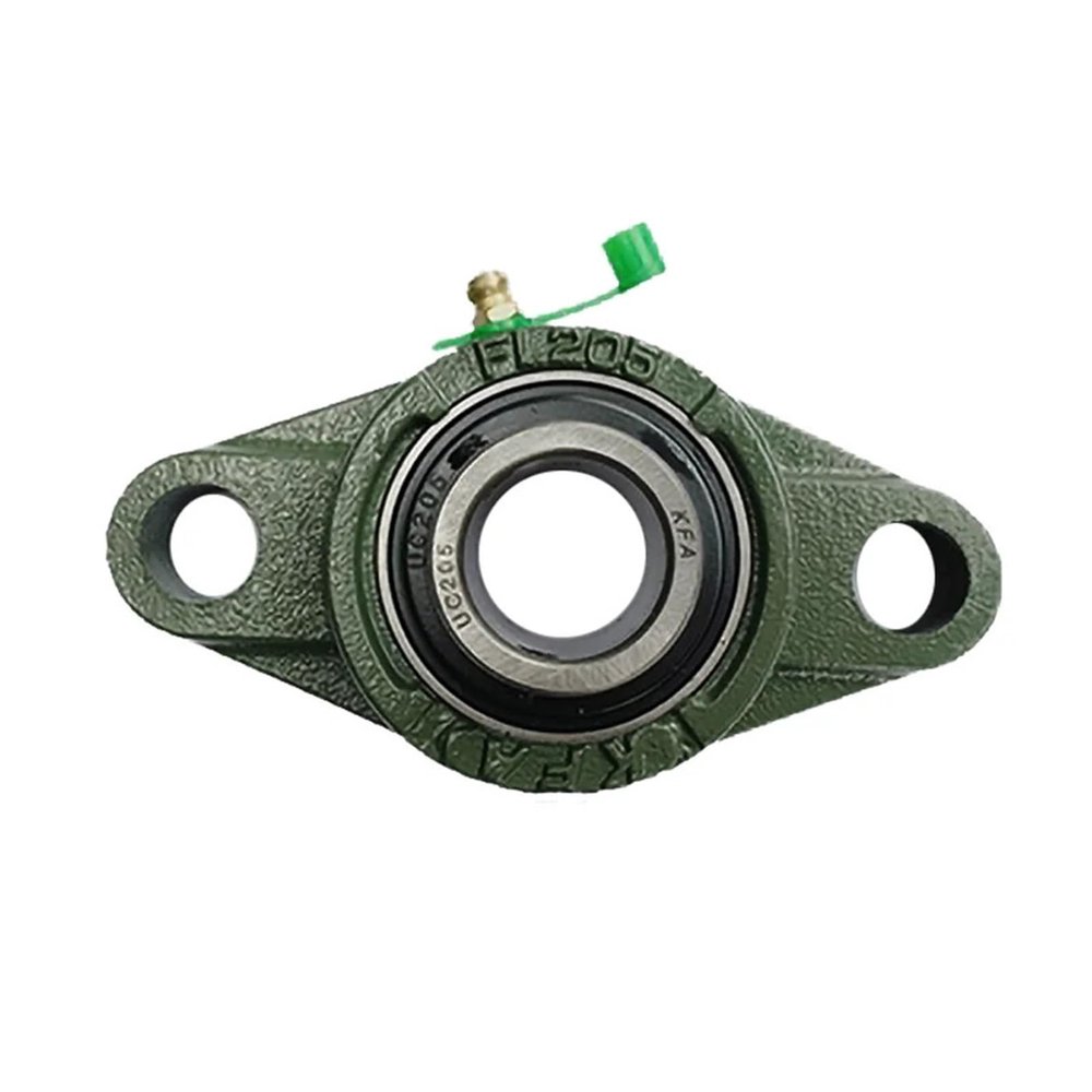 Spherical Bearing Seat Diamond UCFL201–UCFL210 Shaft Support Spherical Roller Bearing (Color: 2 pcs; Size: Cast Steel UCFL206)