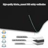 Modern Day-Night Roller Blind 70 x 70 cm, Side-Pull Easyfix Blackout Blind, Black view 3