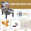 uyeoco Stretch Armless Chair Cover, Jacquard Fabric, Color 17 view 4