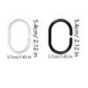 Shower Curtain Rings, 24 Pcs Plastic Hooks view 2