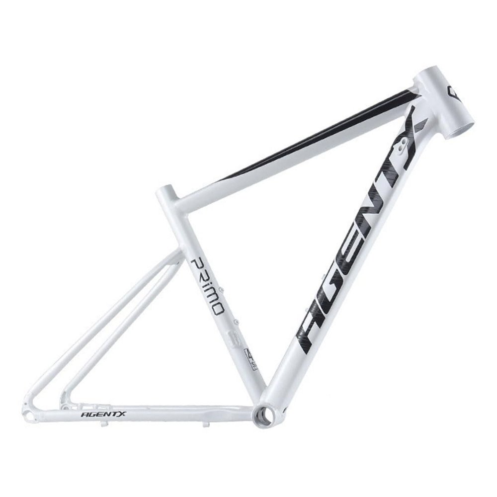 HIMALO 700C Road Bike Frame, 46 cm, Aluminum Alloy, XC Disc Brake, 12 x 142 mm Thru-Axle, BSA68, Internal Routing, White