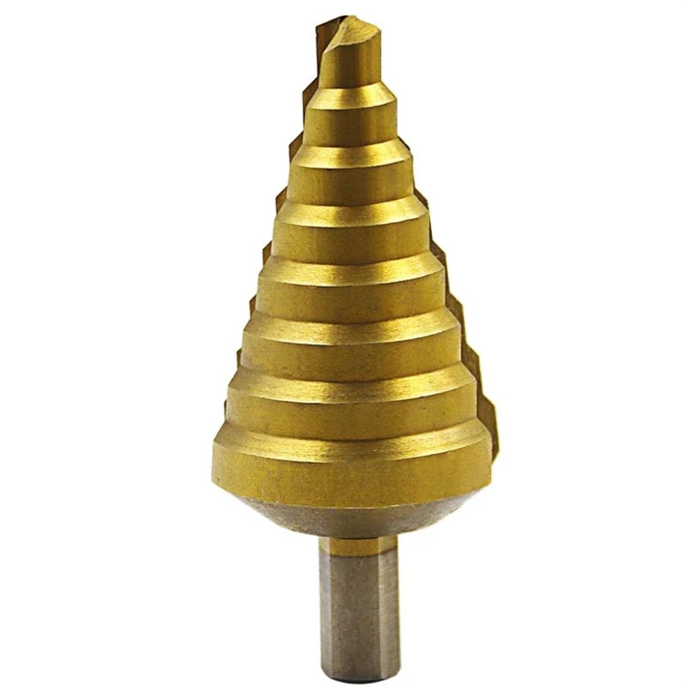 HSS Step Drill Bit, 8 Steps, 10–45 mm, Titanium