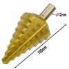 HSS Step Drill Bit, 8 Steps, 10–45 mm, Titanium view 2