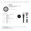 HangTon Power I/O Extension Cable for Cognex, Keyence, and Microscan Readers, M12 A-Code 12-Pin, Plug to Socket, 25 m view 4