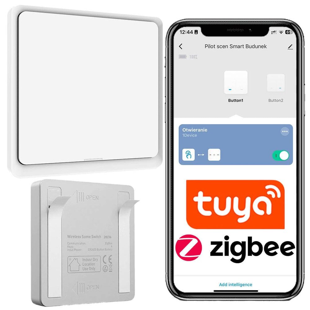 Sone Smart One Zigbee Smart Button, 1-Gang, 3 Scenes, Tuya