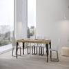 Itamoby Paxon Premium Console Table, Natural Oak, Anthracite Frame view 3