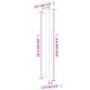 vidaXL 20-Piece Cabinet Handles, Square Tube Design, Silver, 224 mm Stainless Steel view 3