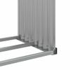 vidaXL Firewood Storage Rack Light Gray 120x45x100 cm Galvanized Steel view 4