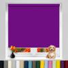 Blackout Thermal Roller Blind 80 x 100 cm, Purple view 1