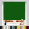 Blackout Thermal Roller Blind 100 x 170 cm, Side-Chain, Dark Green view 1