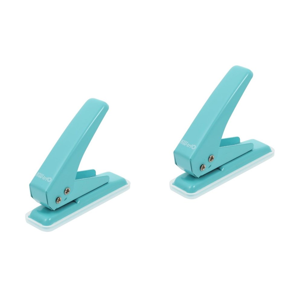 STOBOK 2-Piece Single-Hole Paper Punch, Handheld Punch for Crafts, School, Office, Scrapbooking and DIY Projects