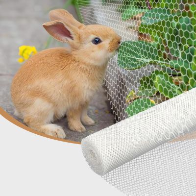 HDPE Gutter Guard Net, 1.5 m x 22 m, White, 1.8 cm Mesh