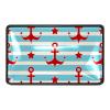 Drawer Knobs with Nautical Red Anchors, Stars, Sailors and Stripes, 4-Piece Set view 1