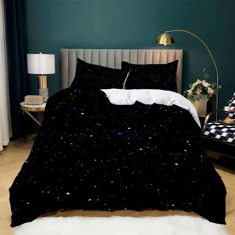 Black Graffiti Bedding Set 180 x 200 cm, Microfiber