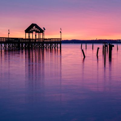 GUOHLOZ 1000-Piece Jigsaw Puzzle for Adults, Park Pier, Virginia, USA, 75 x 50 cm