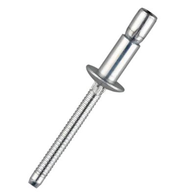30/50-Piece High-Strength Structural Carbon Steel Blind Rivets, Round Head, 4.8 x 10, 4.8 x 14, 6.4 x 14, 6.4 x 20, 9.6 x 21 mm