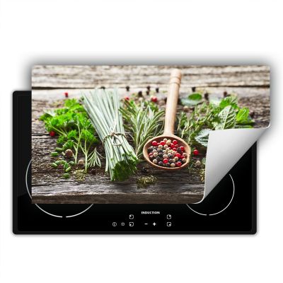 SMTDeco Stovetop Cover, Induction Cooktop Protection Mat, Spice Gray, 90 x 52 cm