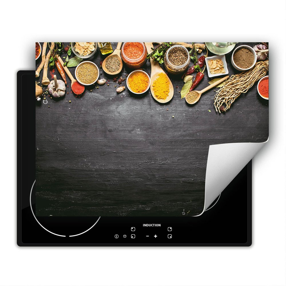 SMTDeco Induction Cooktop Cover, Spices Gray, 70 x 52 cm