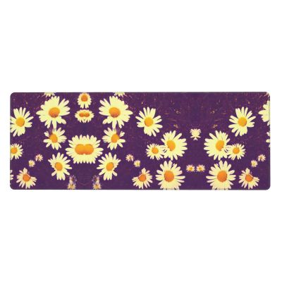Durable Daisy Desk Mat, Large Rubber Keyboard Mat