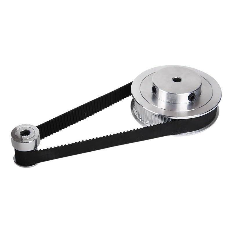 GT2 Timing Belt Pulley Set, 20T/72T, 6 mm Belt, 3.6:1 Reduction