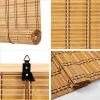 FENGSHOUU Natural Bamboo Roller Blind, Light-Filtering Sun and Privacy Shade, Side-Pull, Customizable, 100 x 270 cm view 3