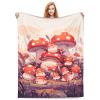 amepay Cute Cartoon Mushroom Flannel Throw Blanket, Soft and Plush, 60 x 50.3 in view 1