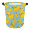 Rubber Duck Blue Foldable Laundry Basket view 1