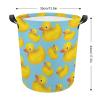 Rubber Duck Blue Foldable Laundry Basket view 2