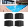 Tbest Sand Filter Closure, 4-Piece Replacement Set for Drain and Gasket for Ward Swimming Pools view 3