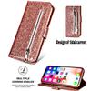 FERLAN Wallet Case for Samsung Galaxy A21s, Glitter Rose Gold view 3