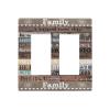 Country Farm Family Quote Wood 2-Gang Double GFCI Toggle Switch/Decorator Wall Plate, Decorative Outlet Cover, Screwless view 1