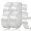 laeeyin White Satin Gift Ribbon, 20 mm Wide, 88 m view 1