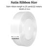 laeeyin White Satin Gift Ribbon, 20 mm Wide, 88 m view 2