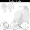 laeeyin White Satin Gift Ribbon, 20 mm Wide, 88 m view 3