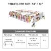 RAXER Colorful Fish Rectangular Tablecloth, Printed, Oil- and Dust-Resistant, Wipe-Clean view 2