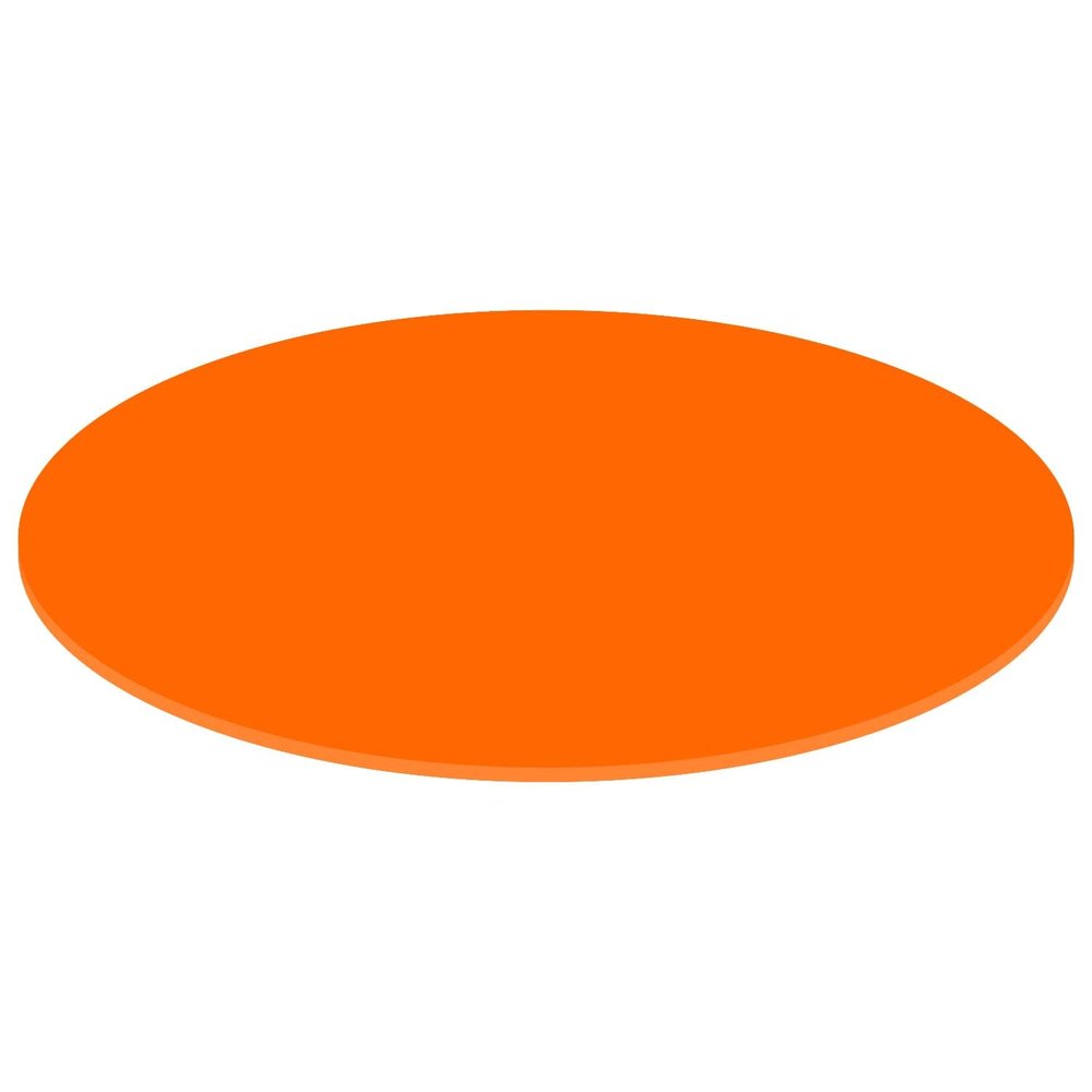 PLEXIGLAS Custom-Cut 3–50 cm – Orange Oval Discs