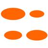PLEXIGLAS Custom-Cut 3–50 cm – Orange Oval Discs view 3