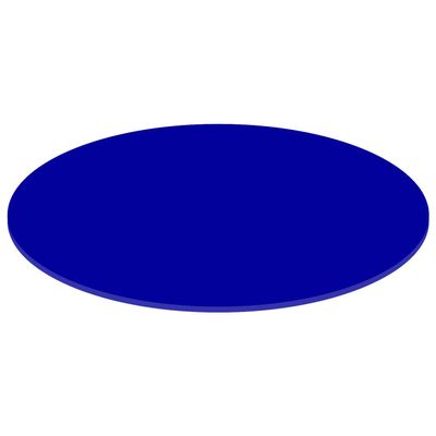 Blue PLEXIGLAS Oval Discs, Custom Cut, 3–50 cm