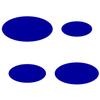 Blue PLEXIGLAS Oval Discs, Custom Cut, 3–50 cm view 3