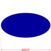 Blue PLEXIGLAS Oval Discs, Custom Cut, 3–50 cm view 4