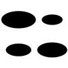 Black PLEXIGLAS Oval Discs, Custom-Cut, 3–50 cm view 3