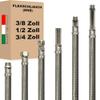 DN8 Stainless Steel Braided Hose, 1/2" M x 10 mm Compression Connector, 120 cm view 1