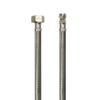 DN8 Stainless Steel Braided Hose, 1/2" M x 10 mm Compression Connector, 120 cm view 2